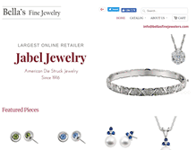 Tablet Screenshot of bellasfinejewelers.com